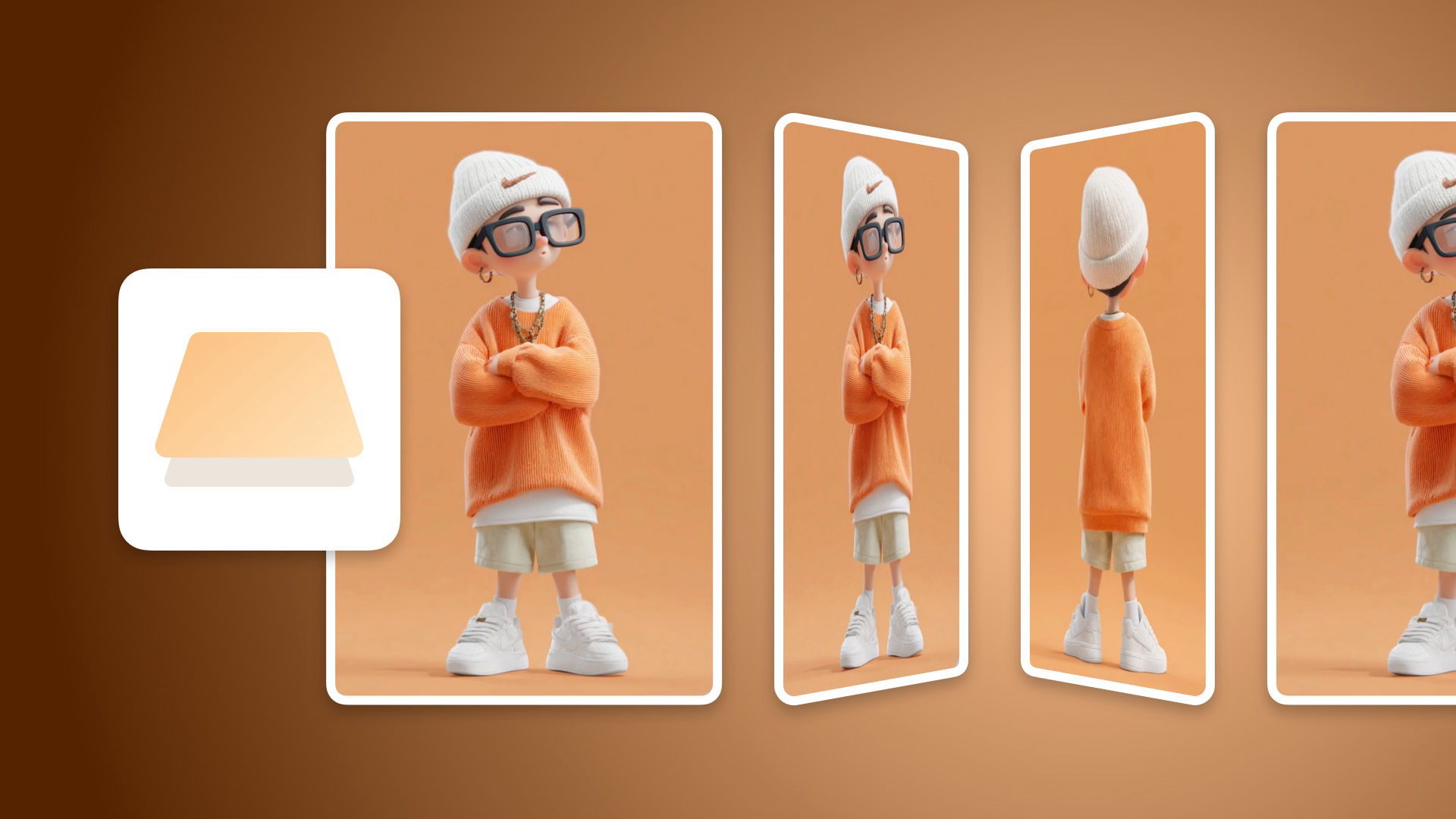 The Card Flip icon. A component for RapidWeaver Elements