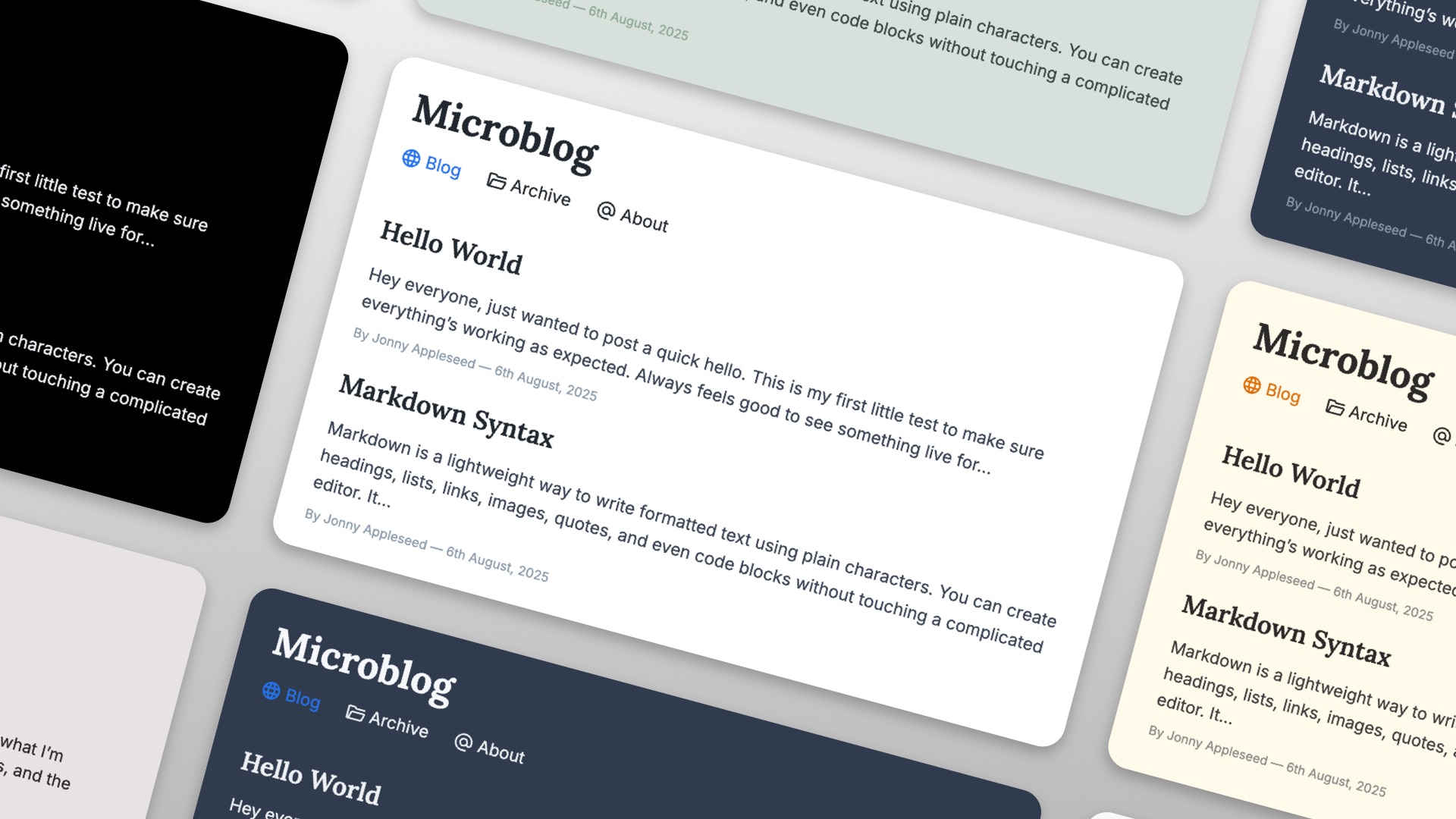The Microblog icon. A project for RapidWeaver Elements