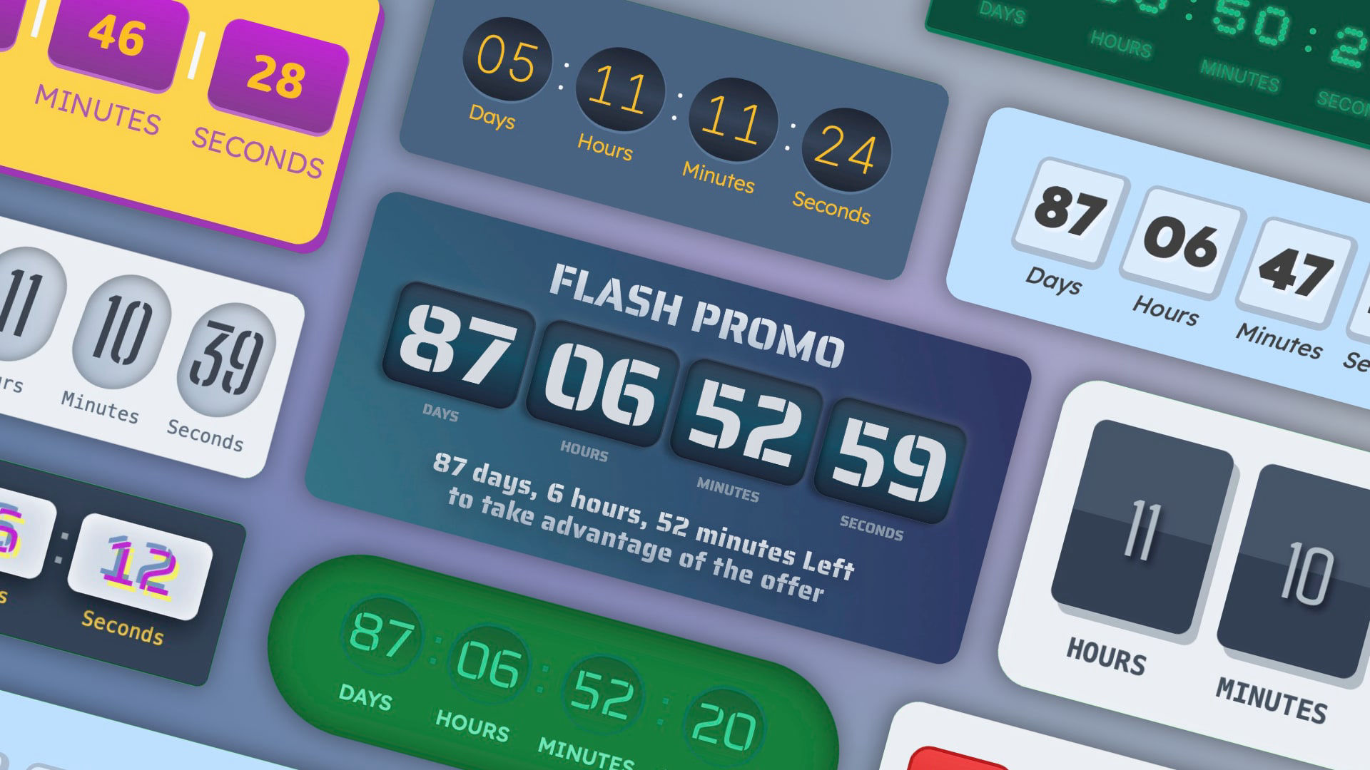 The Countdown icon. A component for RapidWeaver Elements