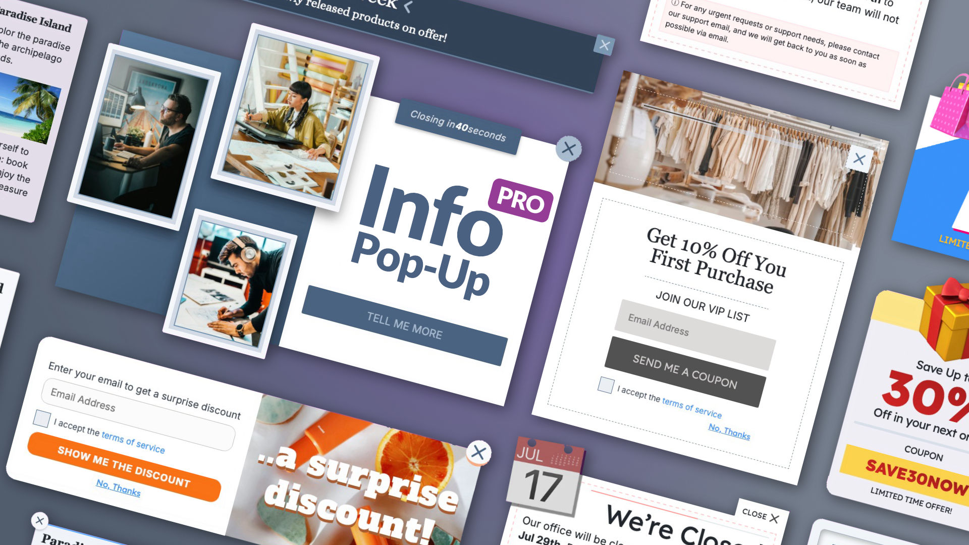 The Info Pop-Up Pro icon. A component for RapidWeaver Elements