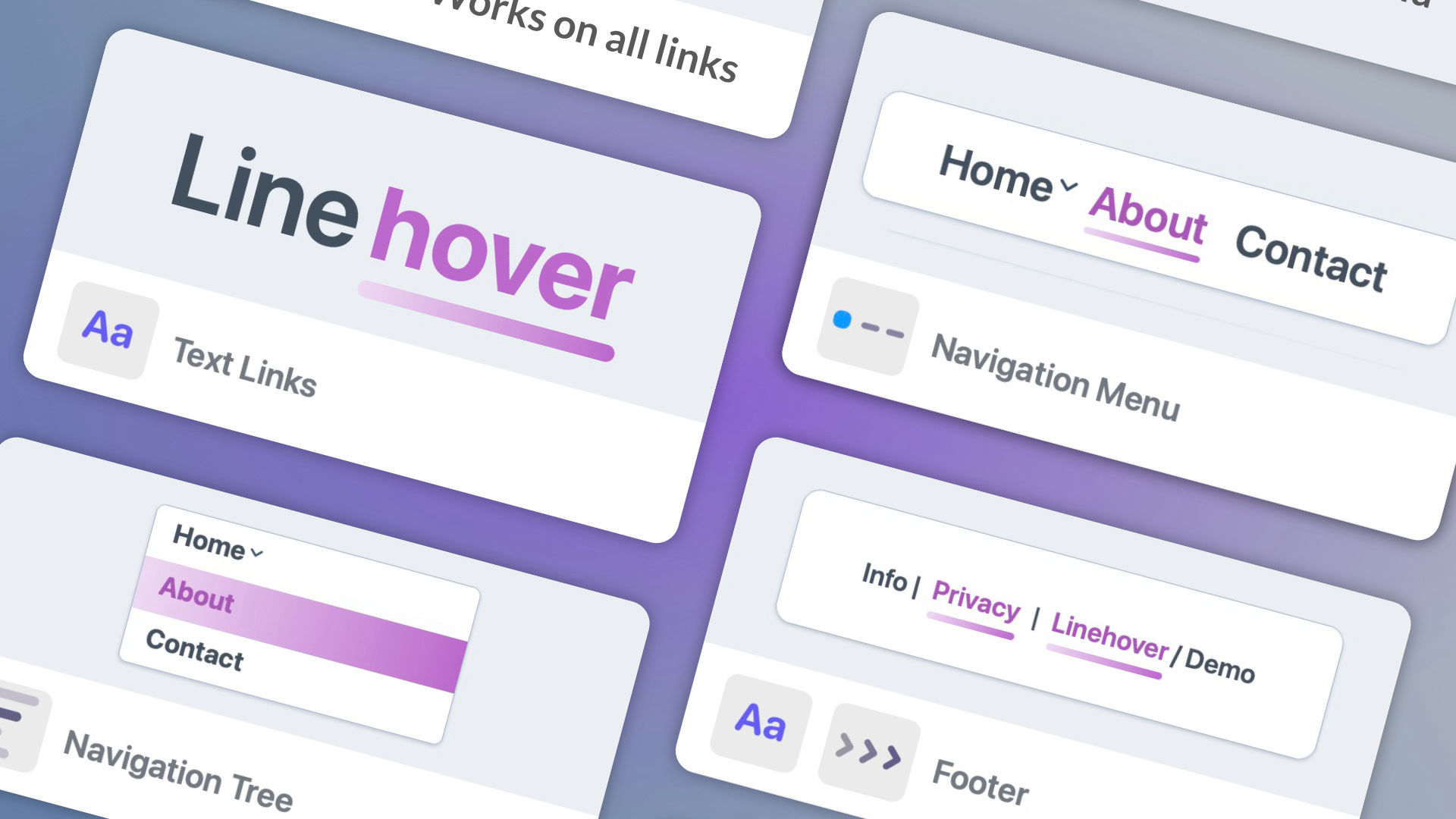 The Linehover icon. A component for RapidWeaver Elements