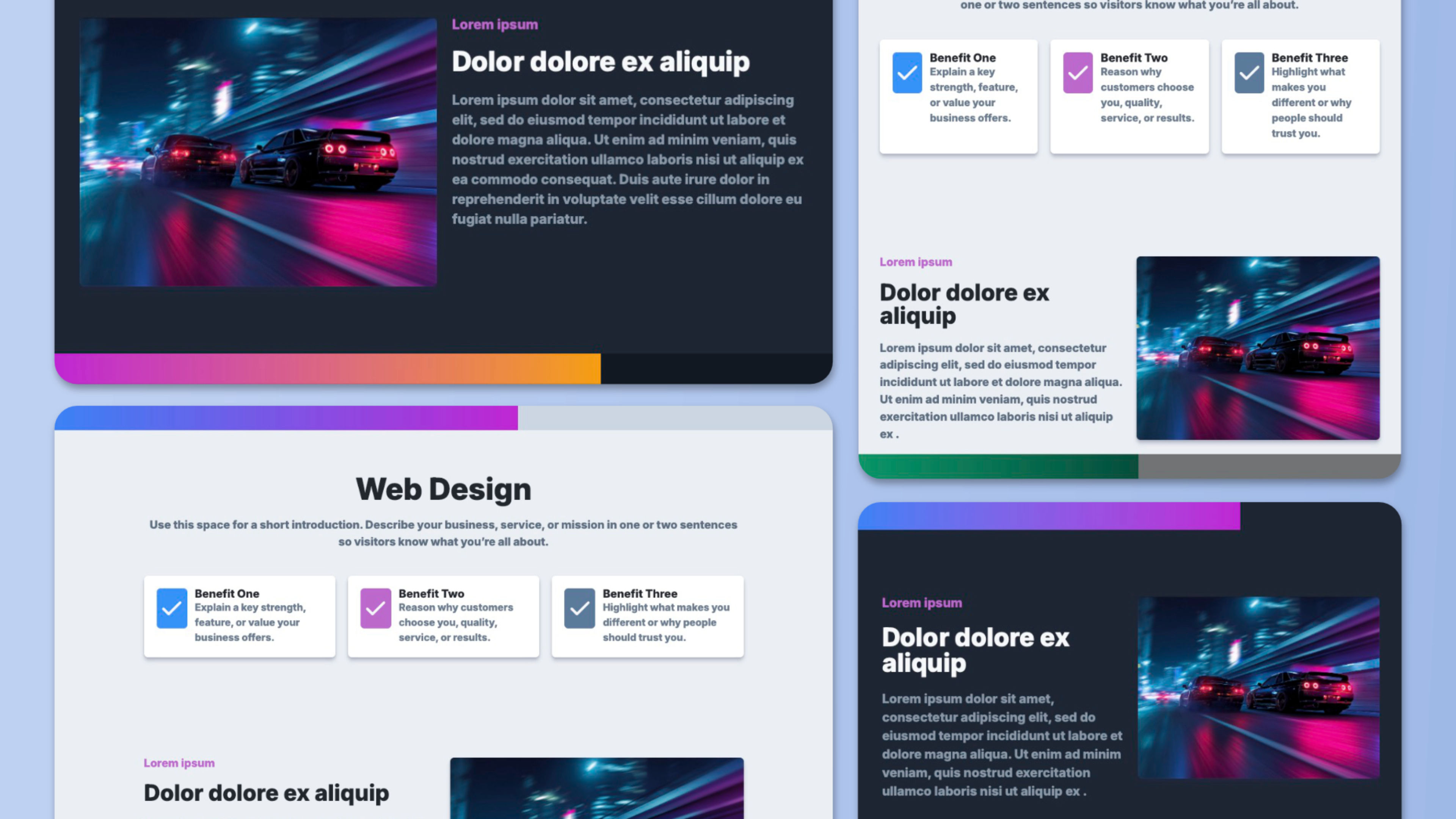 A screenshot of Progress Bar. A component for RapidWeaver Elements