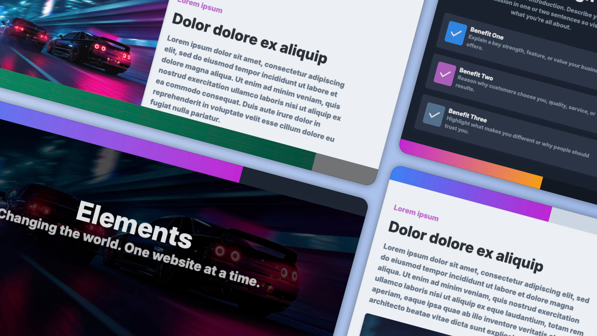 The Progress Bar icon. A component for RapidWeaver Elements