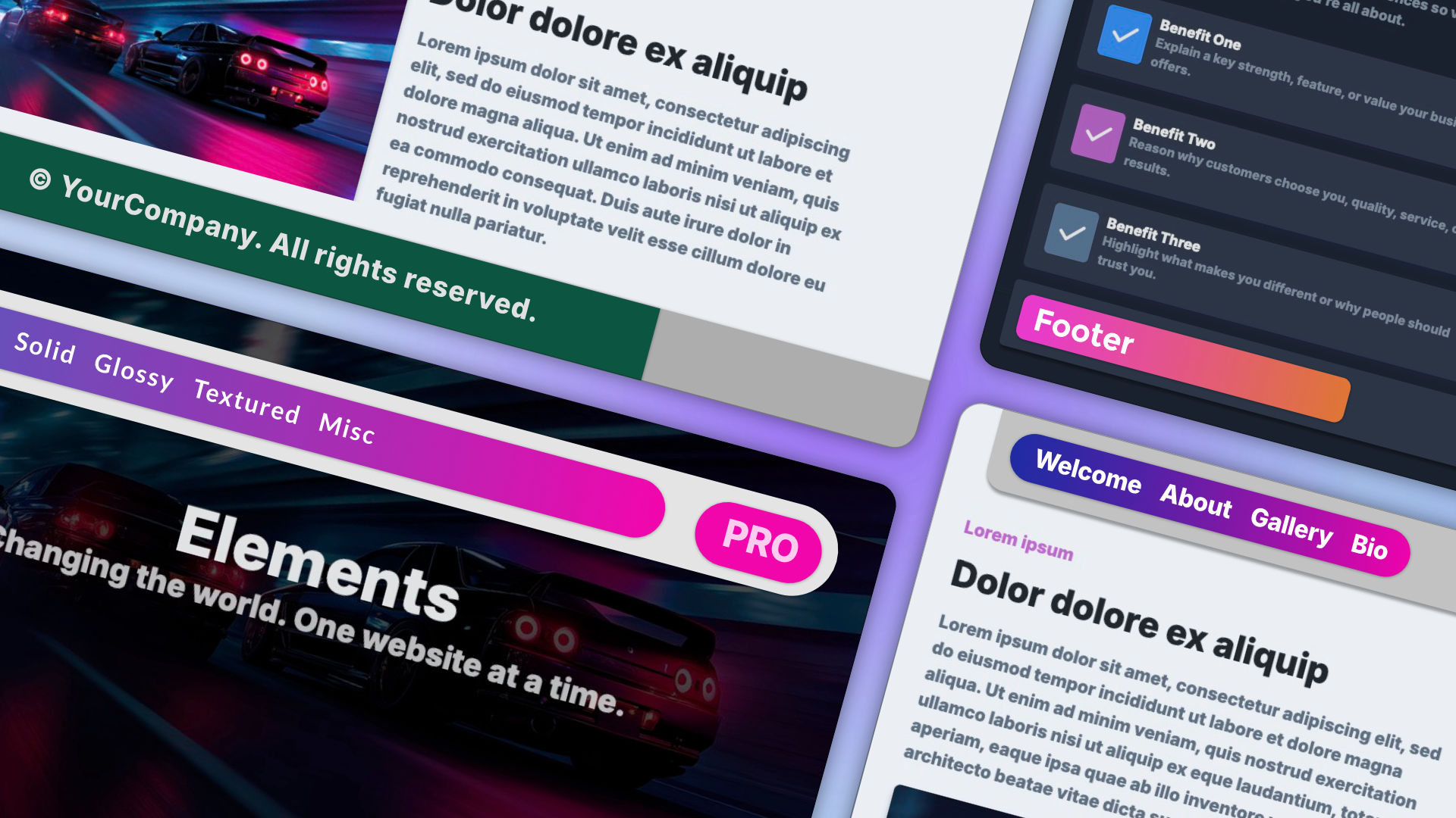 The Progress Bar Pro icon. A component for RapidWeaver Elements