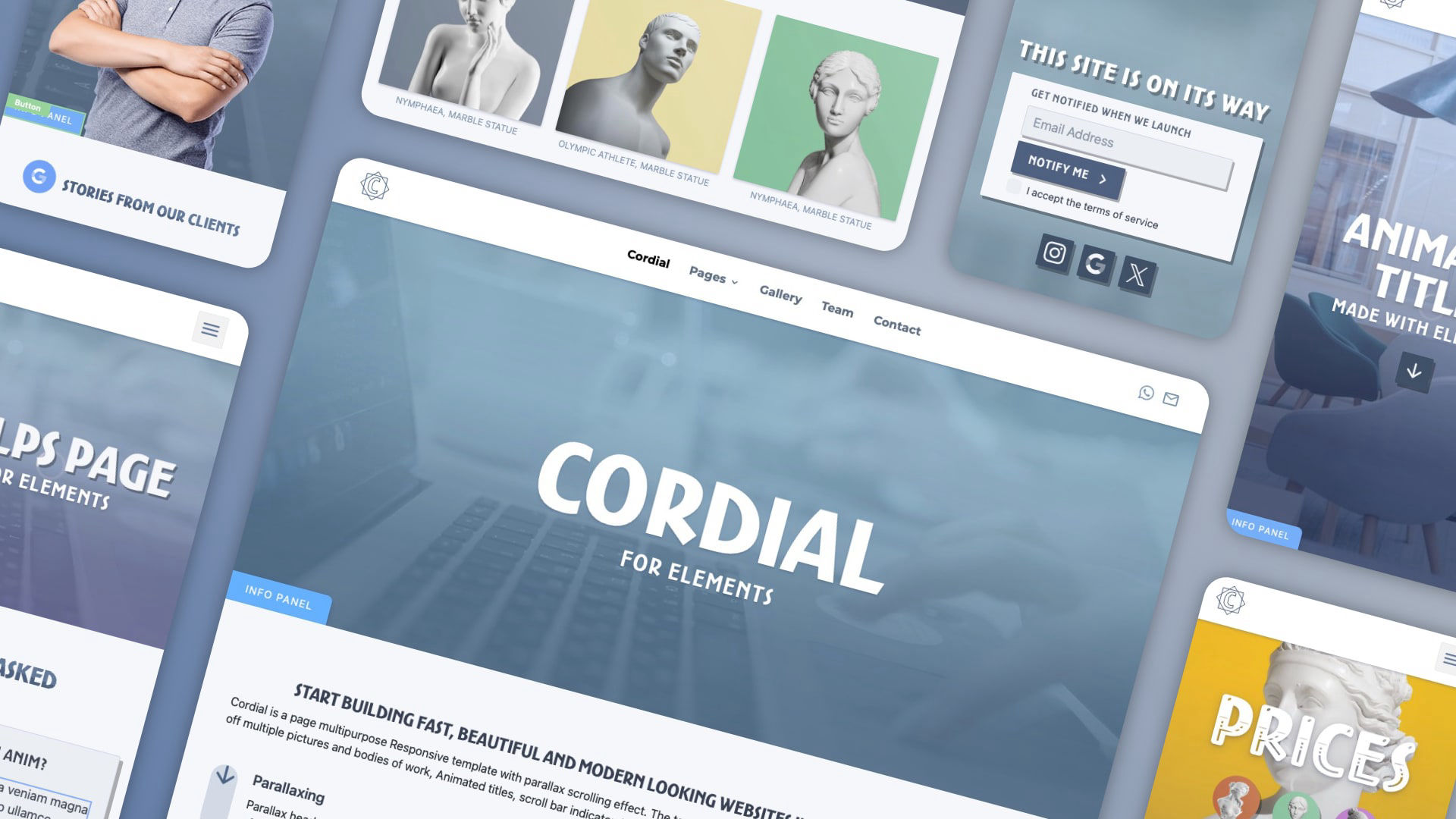 The Cordial icon. A project for RapidWeaver Elements