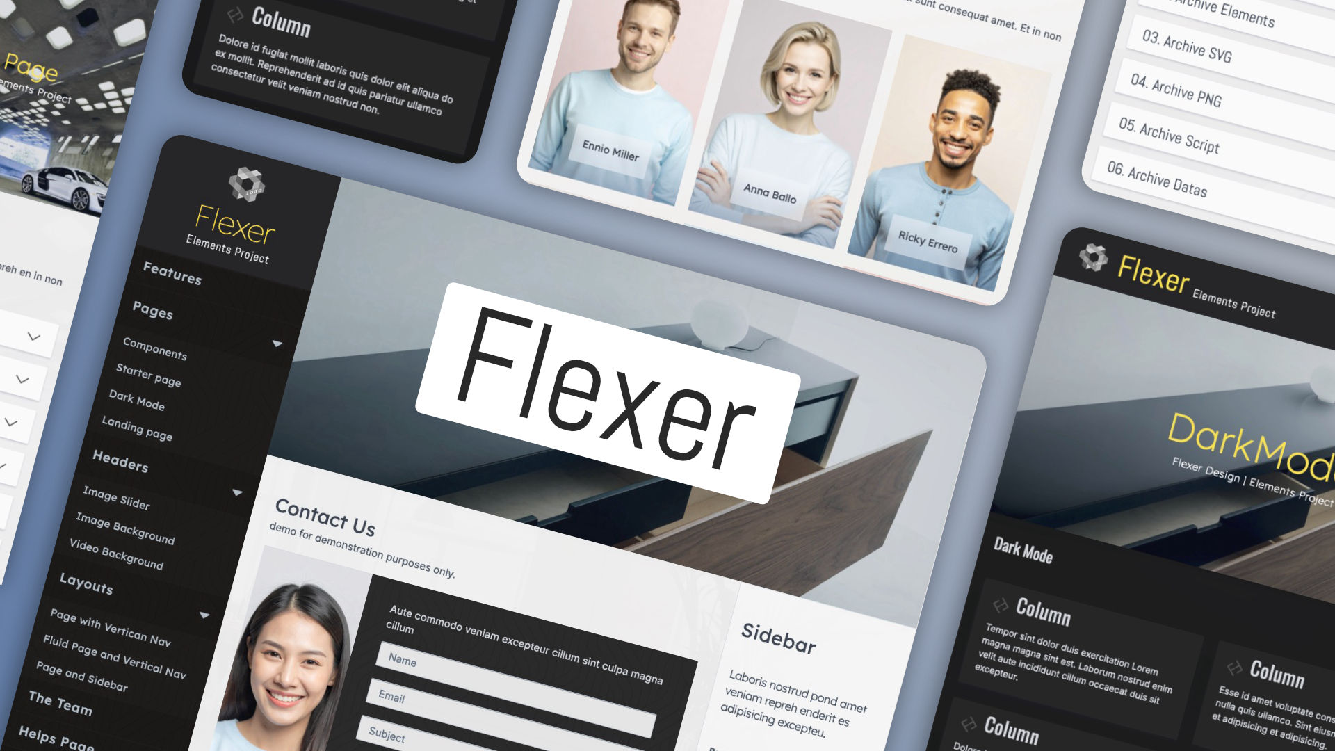The Flexer icon. A project for RapidWeaver Elements