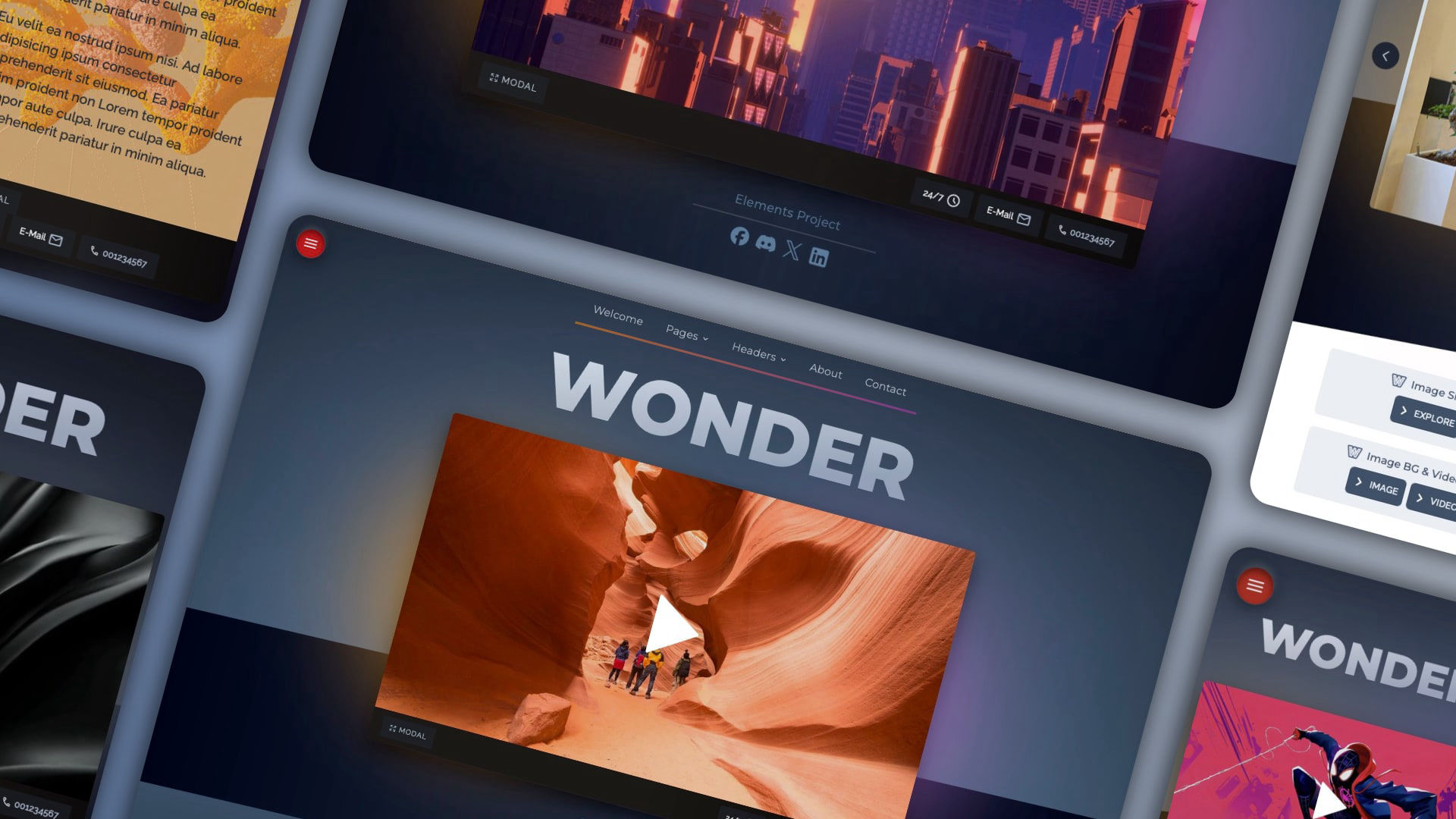 The Wonder icon. A project for RapidWeaver Elements