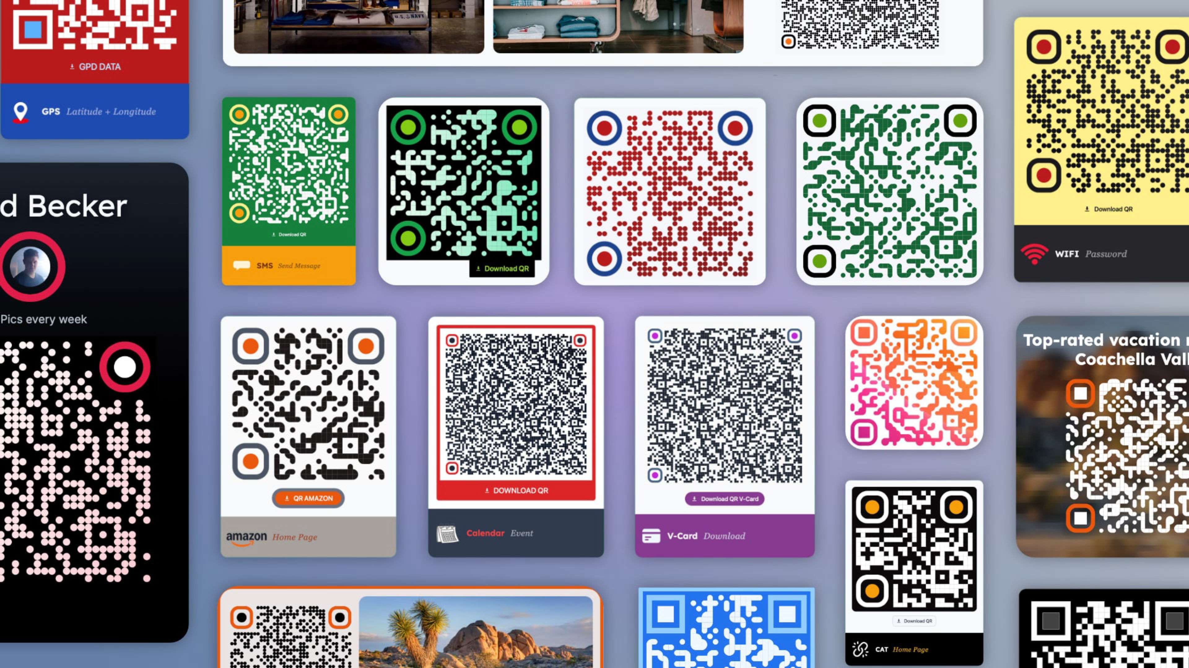 A screenshot of QR Code. A component for RapidWeaver Elements