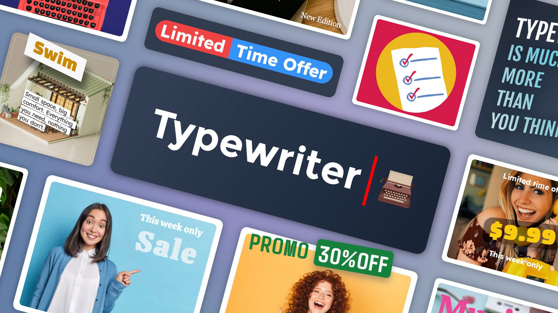 The Typewriter icon. A component for RapidWeaver Elements