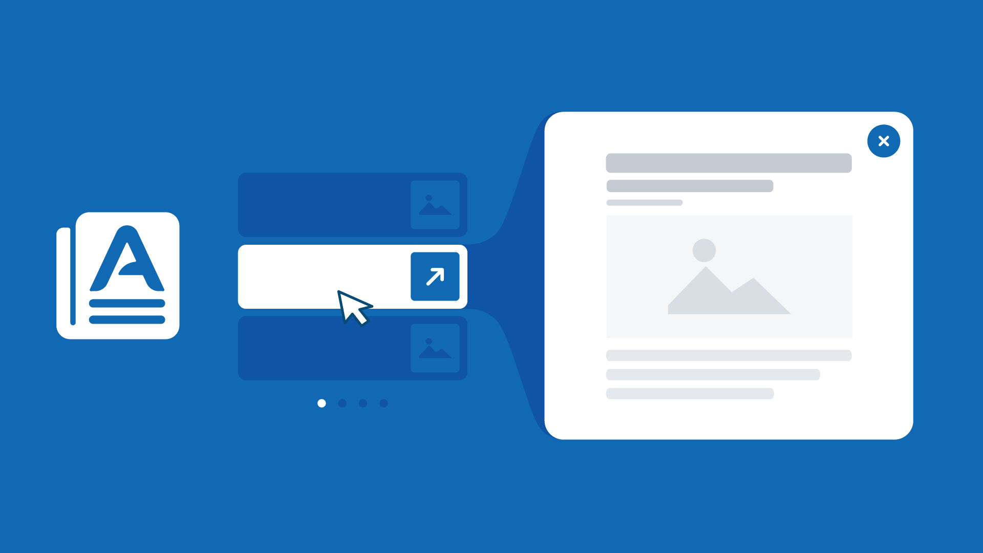 The Article Modal icon. A component for RapidWeaver Elements