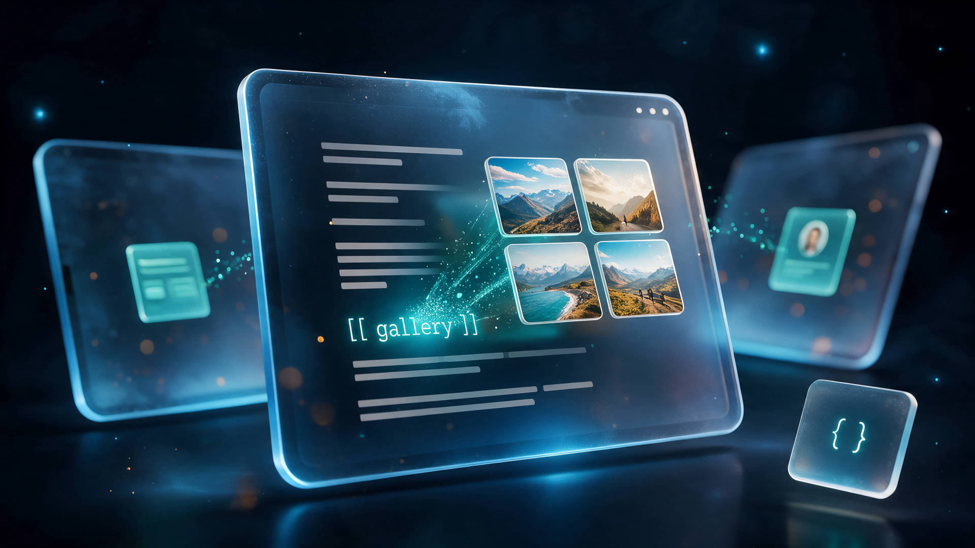 The ShortCodes icon. A component for RapidWeaver Elements