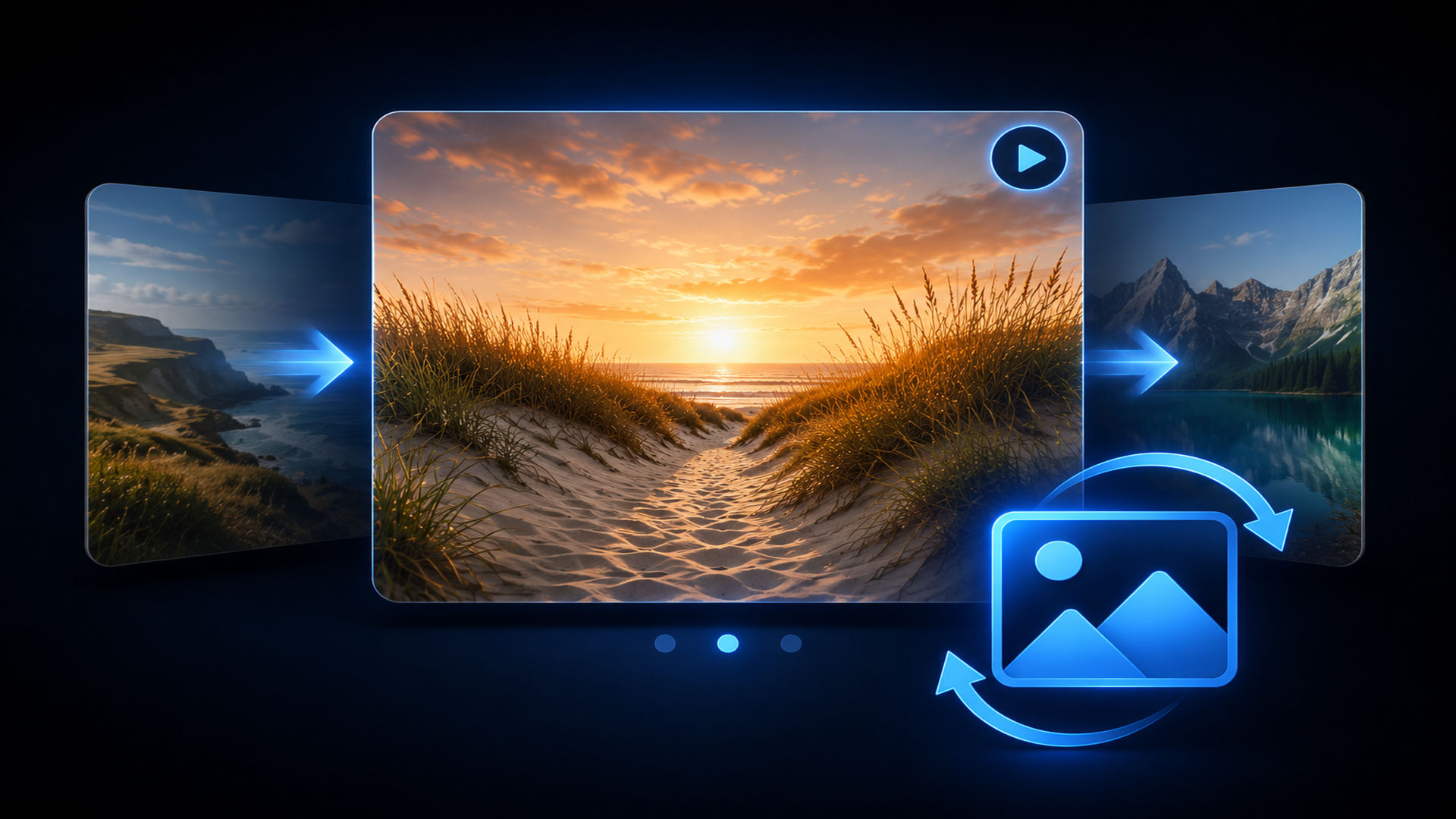 The Image Cycler icon. A component for RapidWeaver Elements