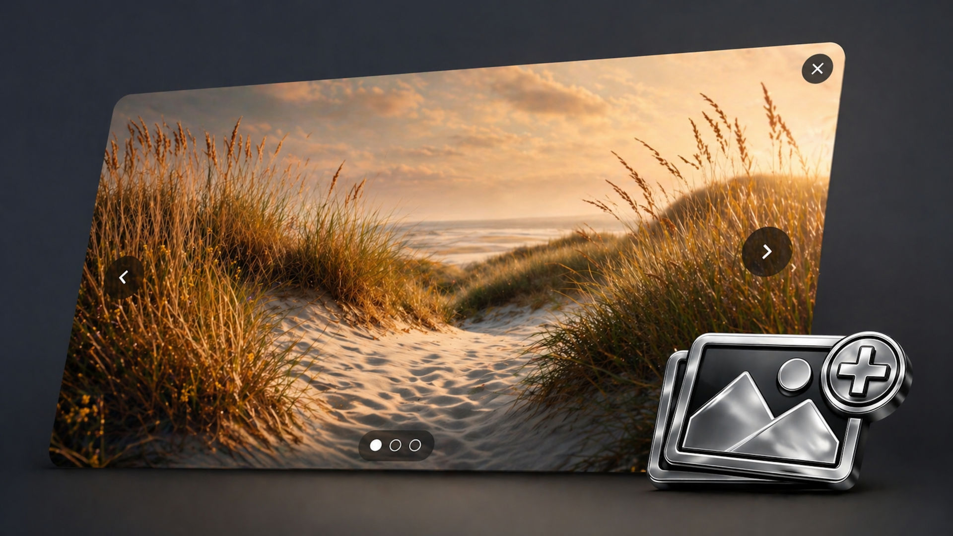 The Image Lightbox Gallery icon. A component for RapidWeaver Elements