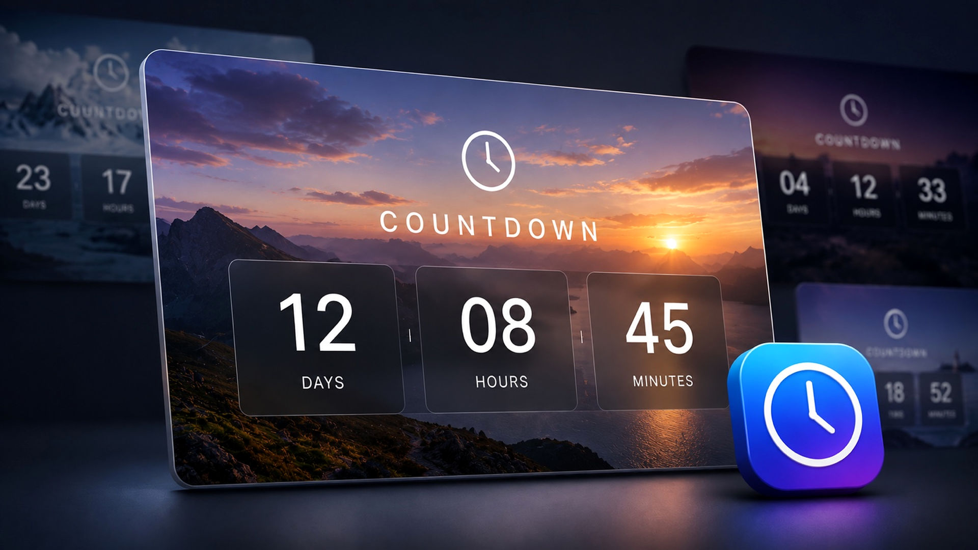 The Smart Countdown icon. A component for RapidWeaver Elements