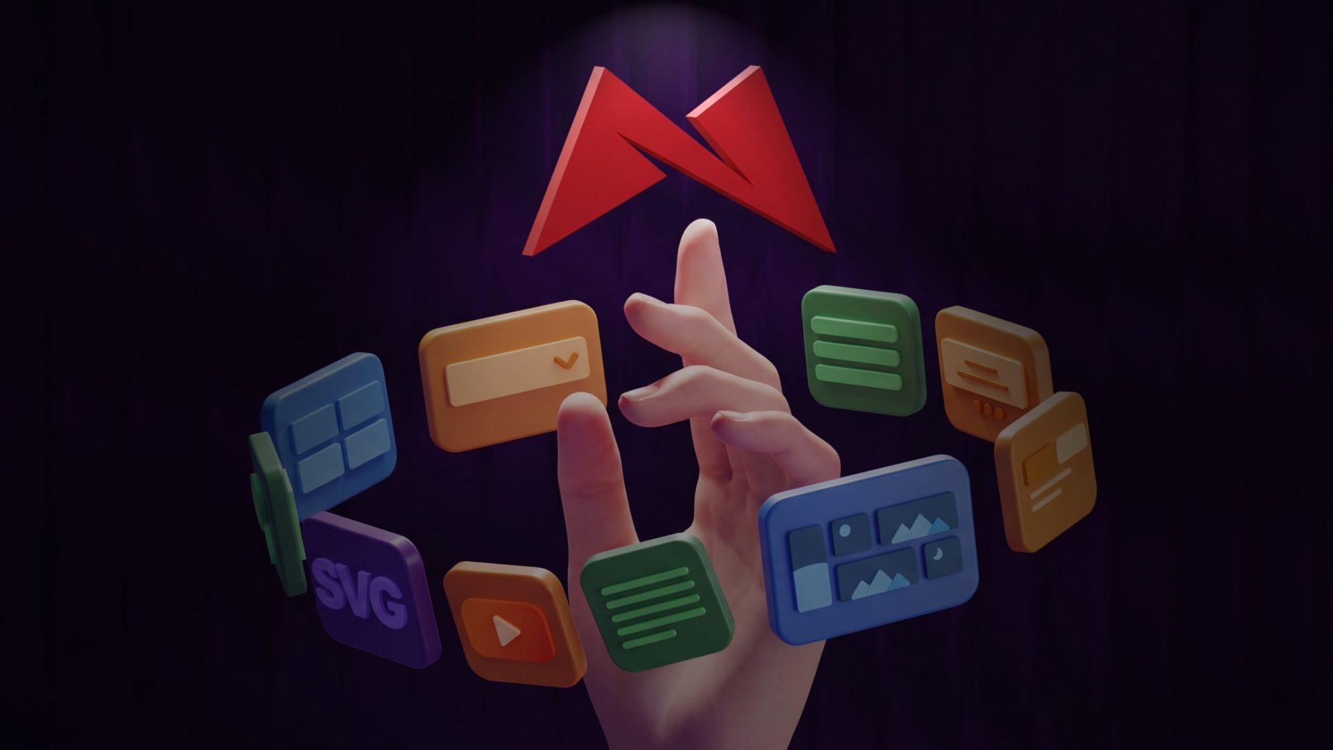 The MotionForge icon. A component for RapidWeaver Elements