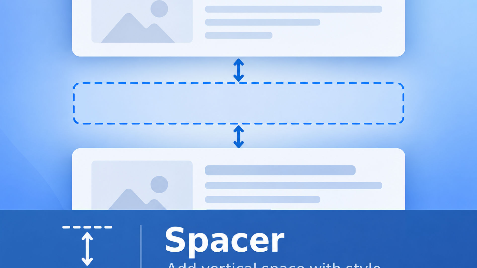The EMPTY SPACER icon. A component for RapidWeaver Elements
