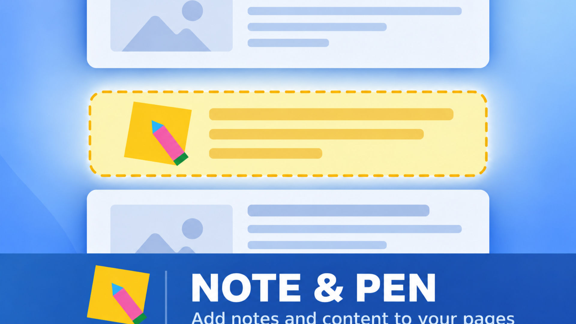 The noteandpen icon. A component for RapidWeaver Elements