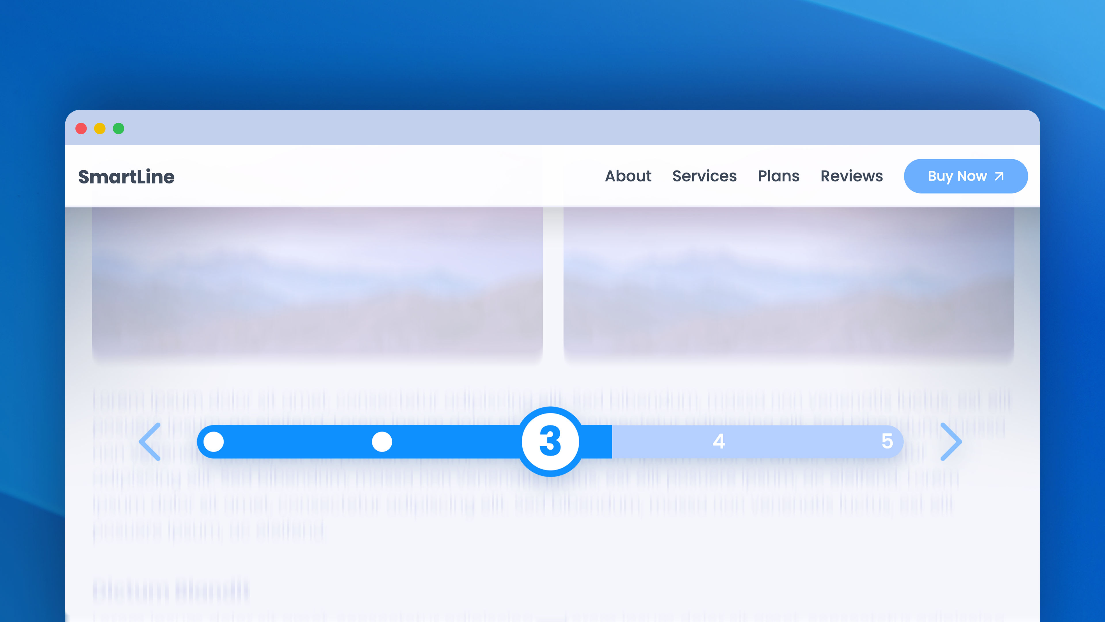 A screenshot of SmartLine. A component for RapidWeaver Elements