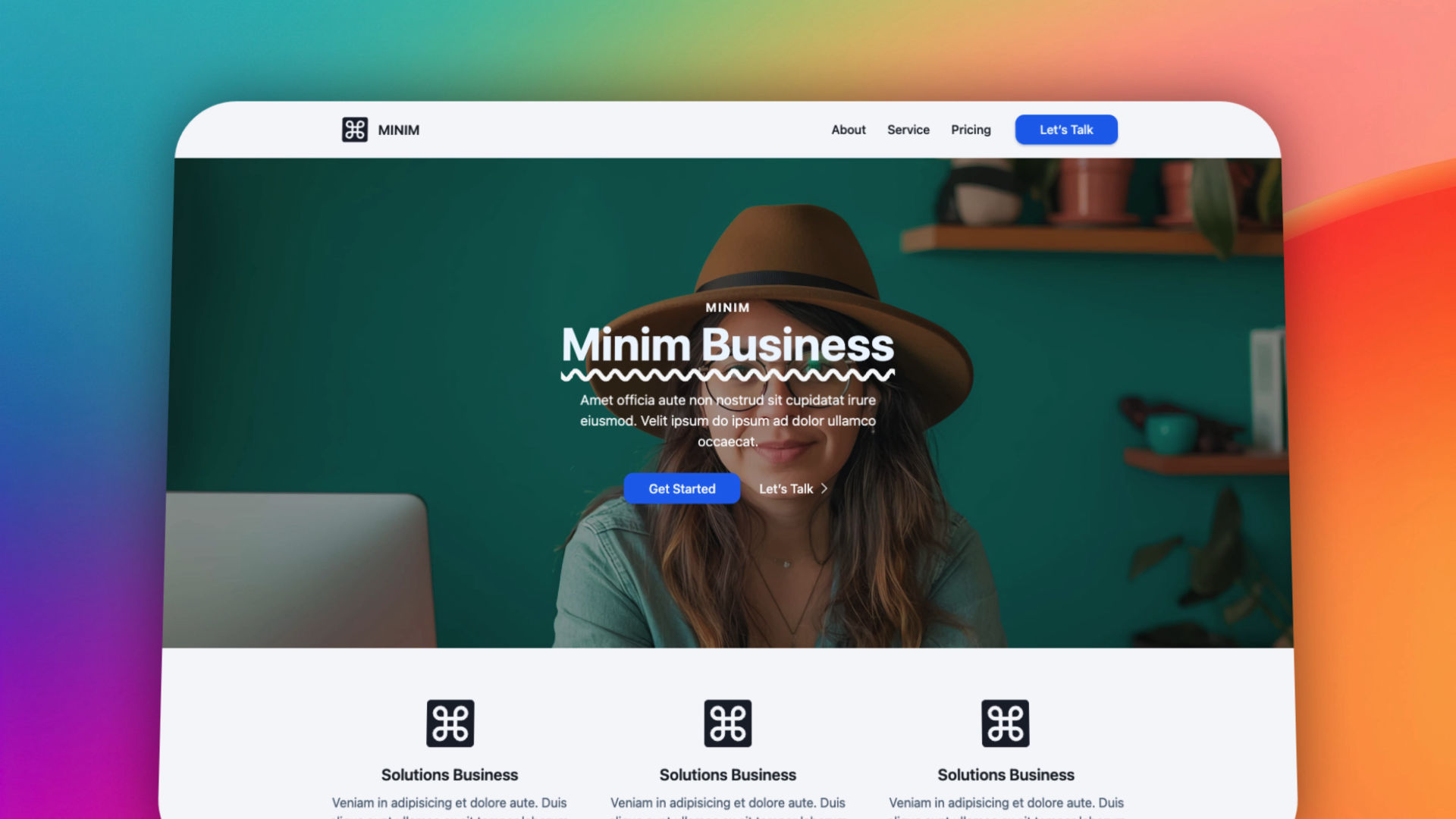 The Minim icon. A project for RapidWeaver Elements